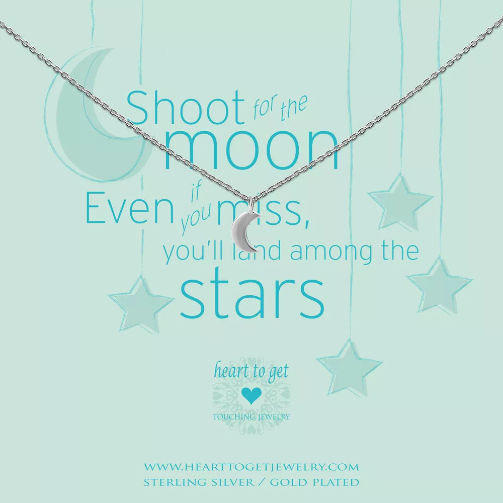 Heart to get N247SMO15S Ketting Shoot for the moon... zilver
