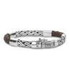 buddha-to-buddha-633br-katja-mix-silver-leather-bracelet-brown 1