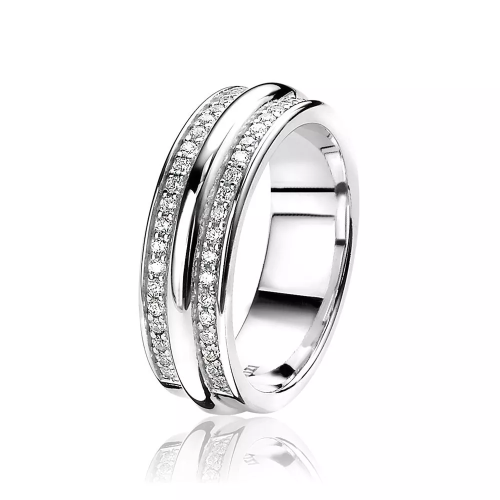 Zinzi ZIR1266 zilveren ring