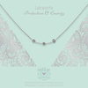 Heart to get N311TGBL16S necklace three gemstones in between, Labradorite protection & energy silver 1