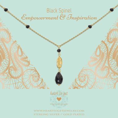 heart-to-get-n317gcfb16g-necklace-gemstone-with-charm-feather-teardrop-gemstone-black-spinel-empowerment-inspiration-goldplated