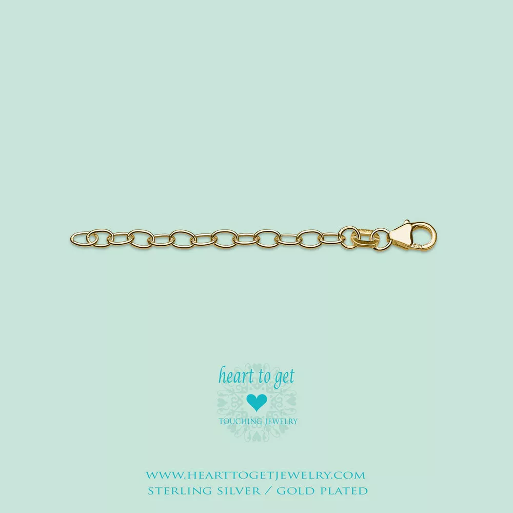 Heart to get EXT-G Heart to Get extension 6 cm, goldplated