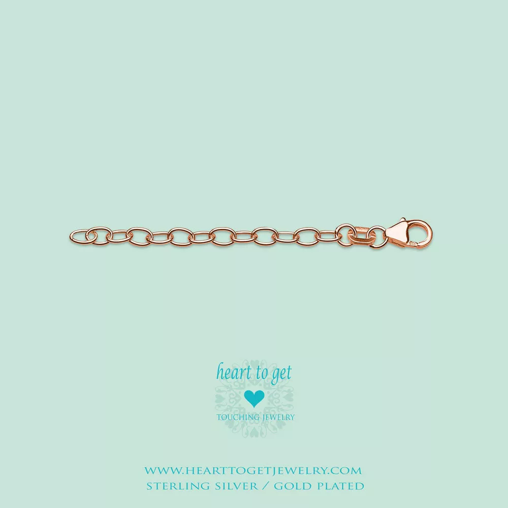 Heart to get EXT-R Heart to Get extension 6 cm, rosegoldplated