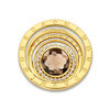 Mi Moneda SW-CARI-02-L Cariňa Stainless Steel Gold Plated Open Disc With Swarovski Crystals And Xs Moneda 1