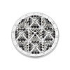 Mi Moneda SW-CLEO-01-L Cleo Stainless Steel Disc With Black Colored Swarovski Crystals 1
