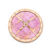 Mi Moneda SW-DUE-32-L Duende Lavender Rock, Stainless Steel Rosegold Plated Disc With Swarovski Crystals 1