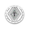 Mi Moneda SW-MIR-01-M Mira Stainless Steel Disc With Studs And Swarovski Crystals 1