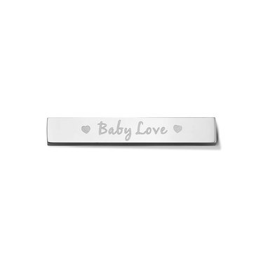 Take what you need TWYN-BAR-BAB-01 Twyn Bar Baby Love Stainless Steel Silver Toned