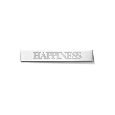 Take what you need TWYN-BAR-HAP-01 Twyn Bar Happiness Stainless Steel Silver Toned