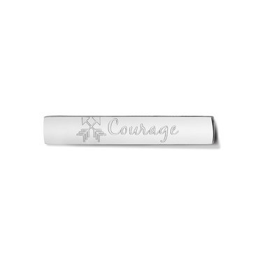 Take what you need TWYN-BAR-COU-01 Twyn Bar Courage Stainless Steel Silver Toned