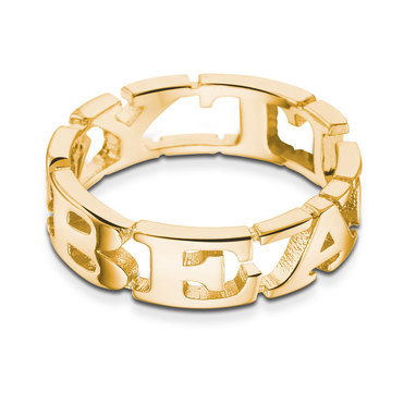 TWYN-RIN-BEA-02 Twyn Ring Beauty Messing Gold Toned