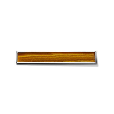 Take what you need TWYN-BAR-NB-EYE Natural Beauty Bar Tiger Eye Stainless Steel With Semi Precious Stone