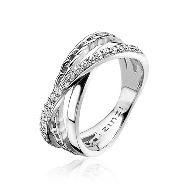 Zinzi ZIR1360 Zilveren ring met zirkonia