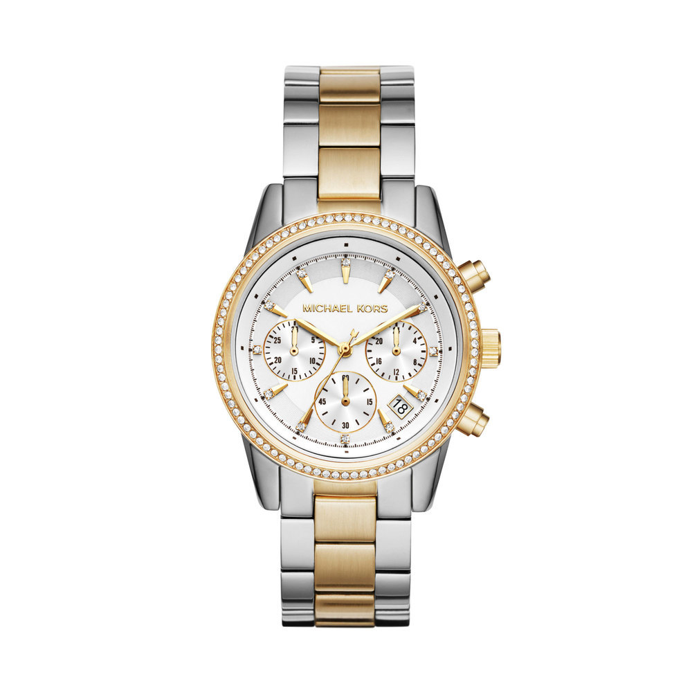 kristal Rook Zwembad Michael Kors MK6474 Ritz horloge | Trendjuwelier
