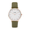 CLUSE CL18023 La Bohème Rose Gold White Olive Green horloge 1