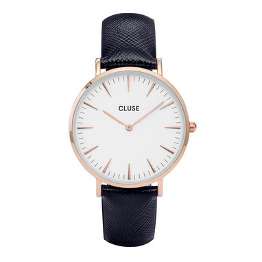 CLUSE CL18029 La Bohème Rose Gold White Midnight Blue horloge
