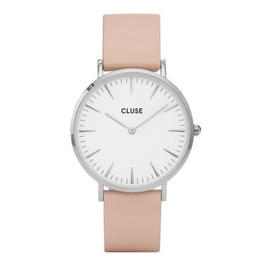 CLUSE CW0101201019 La Bohème Silver White Nude horloge