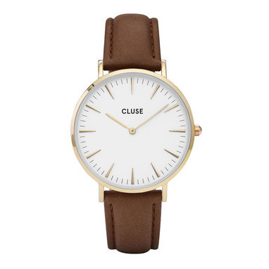 CLUSE CL18408 La Bohème Gold White Brown horloge
