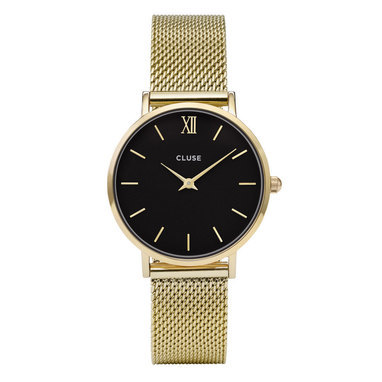 CLUSE CW0101203017 Minuit Mesh Gold Black horloge