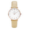 CLUSE CL30032 Minuit Rose Gold White Sunny Yellow Stripes horloge 1