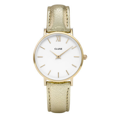 CLUSE CL30036 Minuit Gold White Gold Metallic horloge