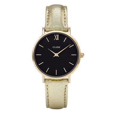 CLUSE CL30037 Minuit Gold Black Gold Metcallic horloge