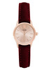 cluse-cl50018-la-vedette-rose-gold-red-velvet-horloge 1