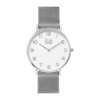 Ice-Watch IW012701 ICE City Milanese - Silver shiny - White dial - Unisex - 2H horloge 1