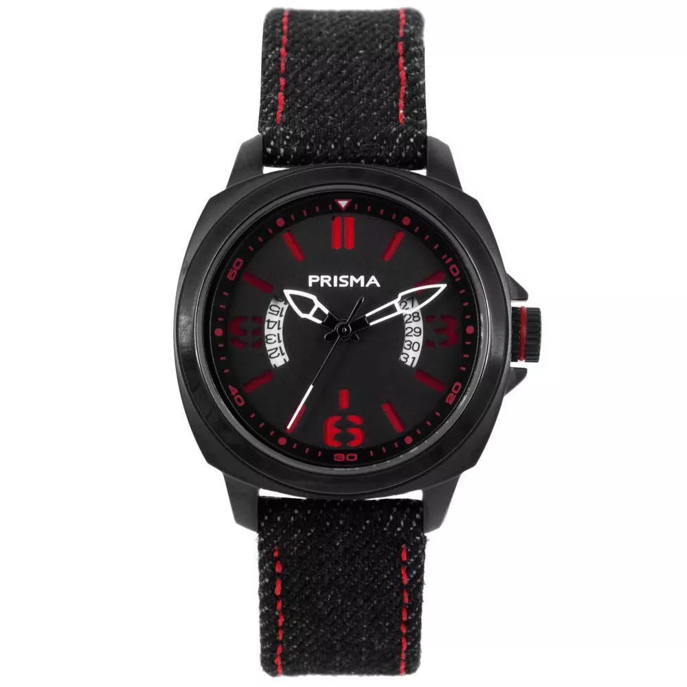 Coolwatch by Prisma CW.332 Kinderhorloge Racer staal/canvas rood 33 mm