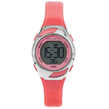 Coolwatch CW.348 Sporty Meisjes Horloge Digitaal Roze 10 Atm