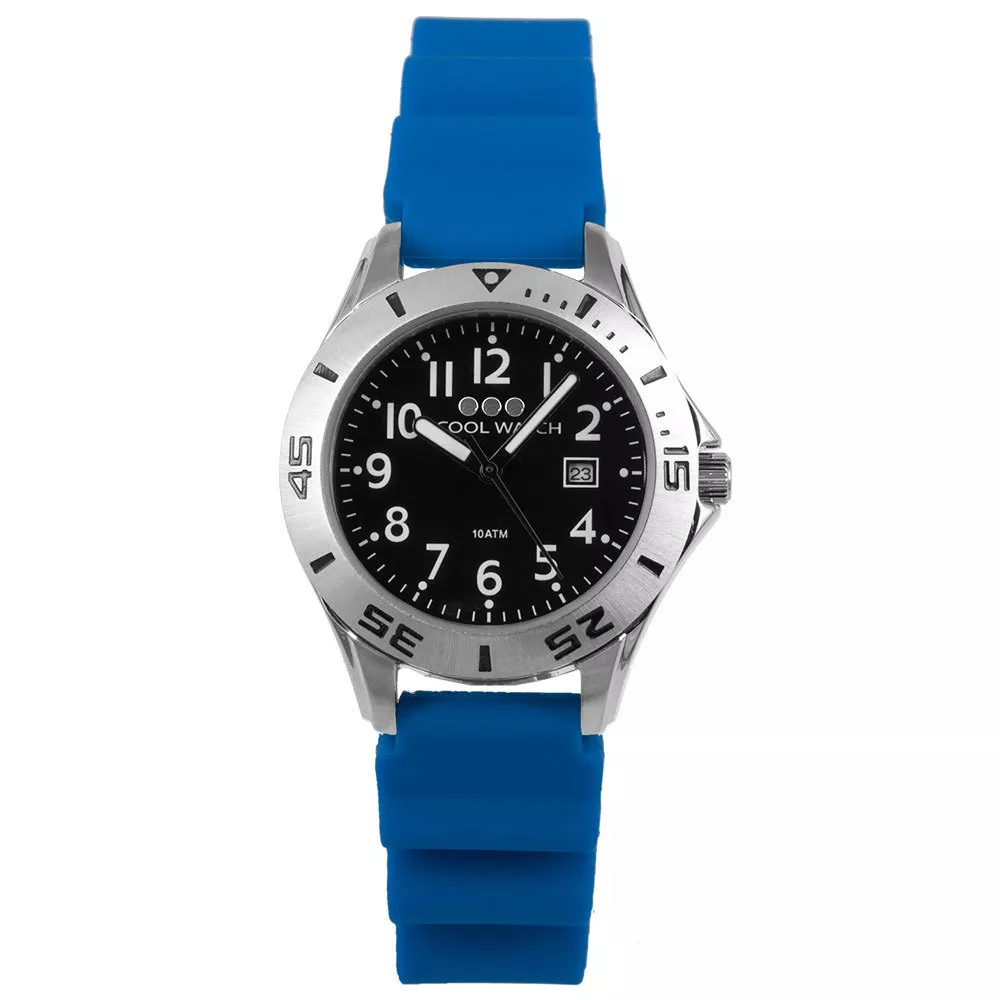 Coolwatch by Prisma CW.208 Kinderhorloge Scuba Diver staal/siliconen blauw 33 mm