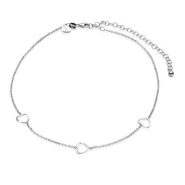 Zinzi ZICHOK1188 silver choker necklace heart 32 + 10 cm