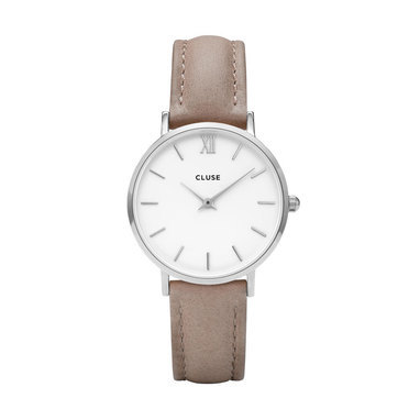 CLUSE CL30044 Minuit Silver White Hazelnut horloge