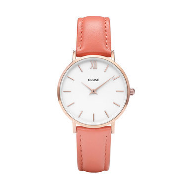 CLUSE CL30045 Minuit Rose Gold White Flamingo horloge