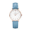 CLUSE CL30046 Minuit Rose Gold White Retro Blue horloge 1