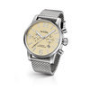 TW Steel MB3 45mm steel case chrono date cream dial steel Milanese bracelet  horloge 1