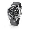 TW Steel VS13 45mm steel case chrono date black dial gey details grey textile strap horloge 1