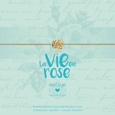 Heart to get B362ROS17G bracelet rose goldplated la vie en rose