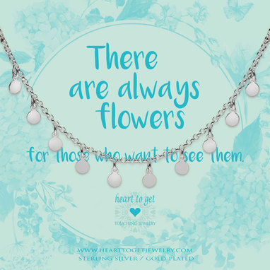 Heart to get BO244NCOI17S necklace dangling coins silver There are always flowers for those who want to see them