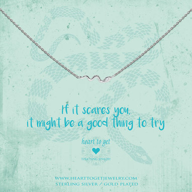 Heart to get N368SNA17S necklace snake silver If it scares you it might be a good thing to try