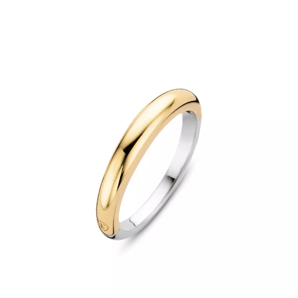 Ti Sento-Milano 12104SY Ring zilver goudkleurig  2 - 3,5 mm 