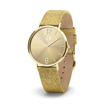 Ice-Watch IW015081 ICE City Sparkling - Glitter - Gold - Extra Small horloge