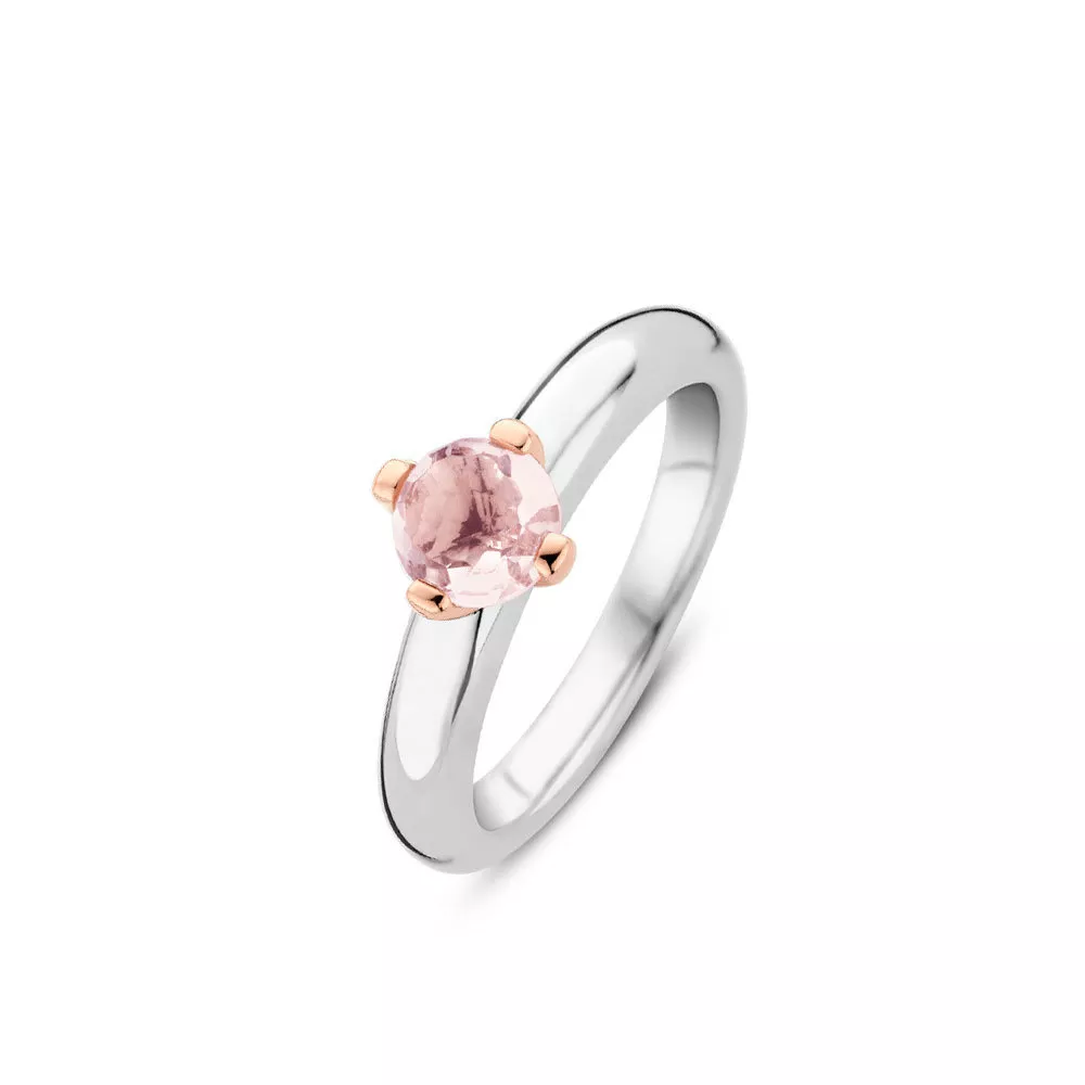 TI SENTO-Milano Ring 12126NU Ring zilver-kristal rose-en zilverkleurig-roze