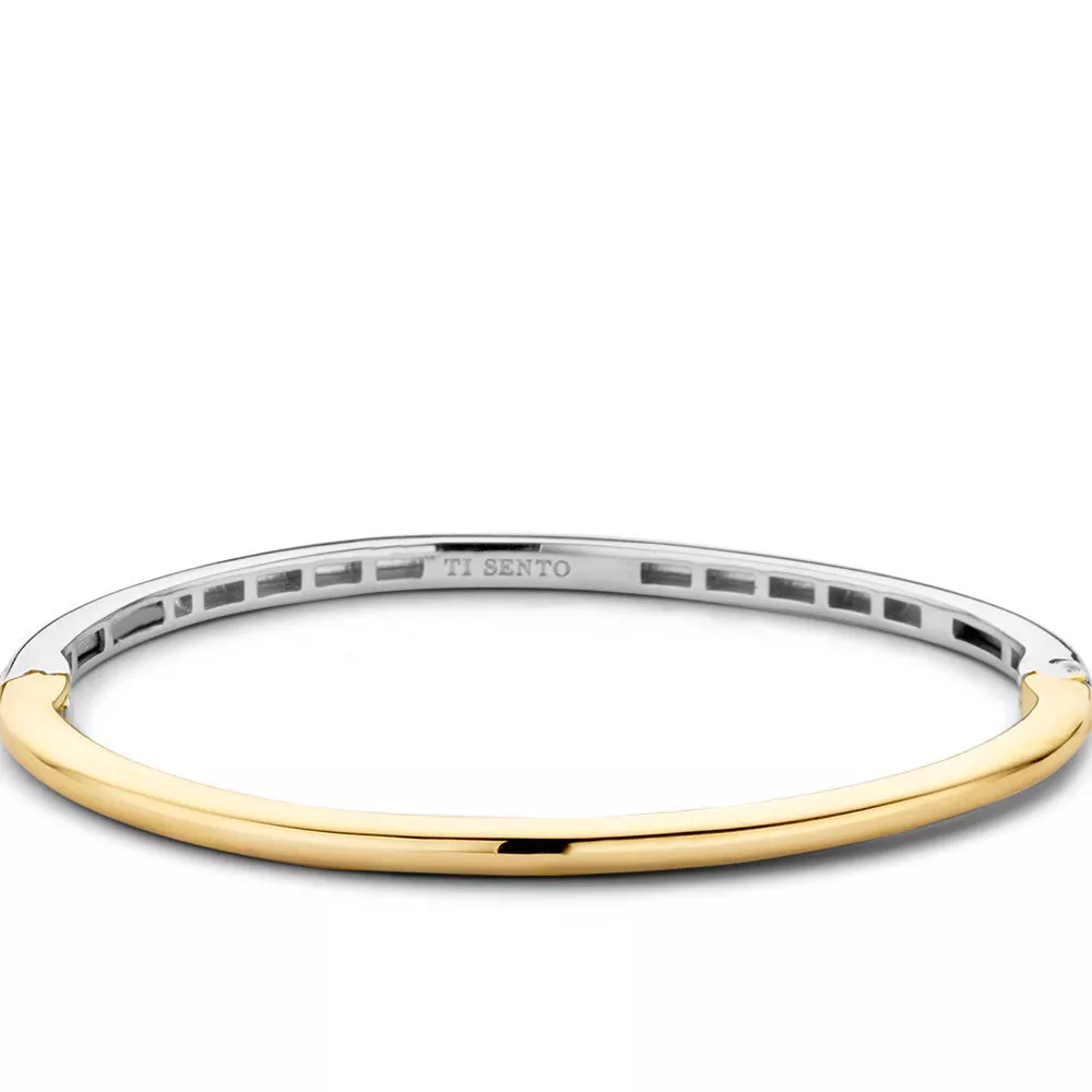 Ti Sento-Milano 2889SY Armband Bangle zilver goudkleurig 3,3 x 66 mm x 21 cm lang