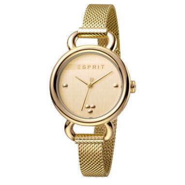 Esprit ES1L023M0055 Play Gold Mesh horloge