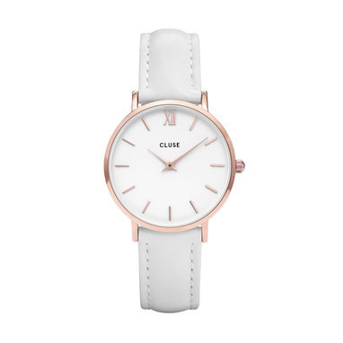 CLUSE CW0101203021 Minuit Rose Gold White-White horloge