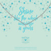 Heart to get N388TZI18S Necklace three zirkons shine like the whole universe is yours silver 1