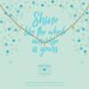 Heart to get N388TZI18G Necklace three zirkons shine like the whole universe is yours gold 1
