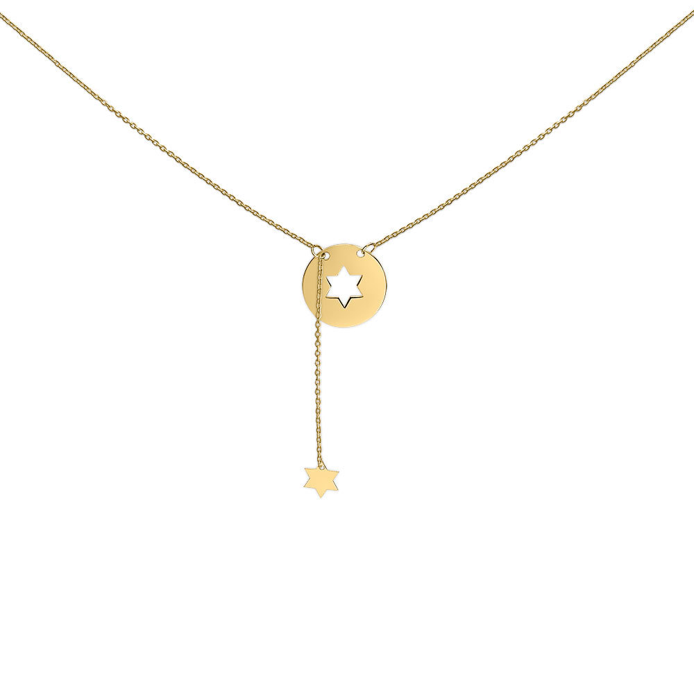 Heart to get NG01CST18 Necklace coin star 14 krt gold