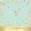 Heart to get NG09BFE18 Necklace babyfeet 14 krt gold 1